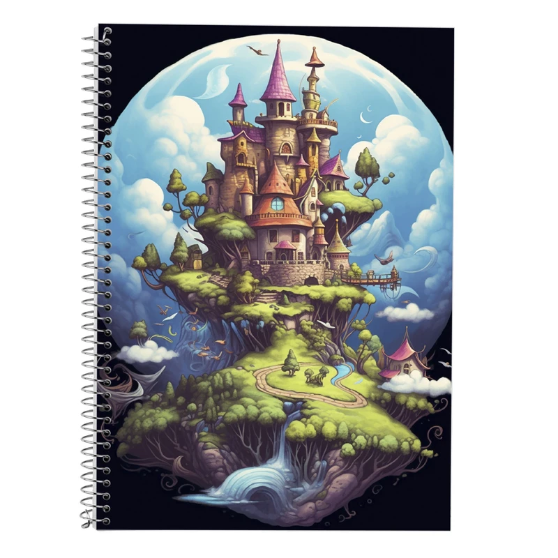 دفتر زبان 50 برگ مدوپد مدل دوخط طرح Ghibli کد DF2556