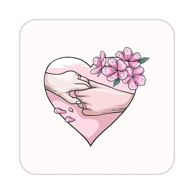 زیر لیوانی کاکتی طرح عاشقانه مدل mp37665