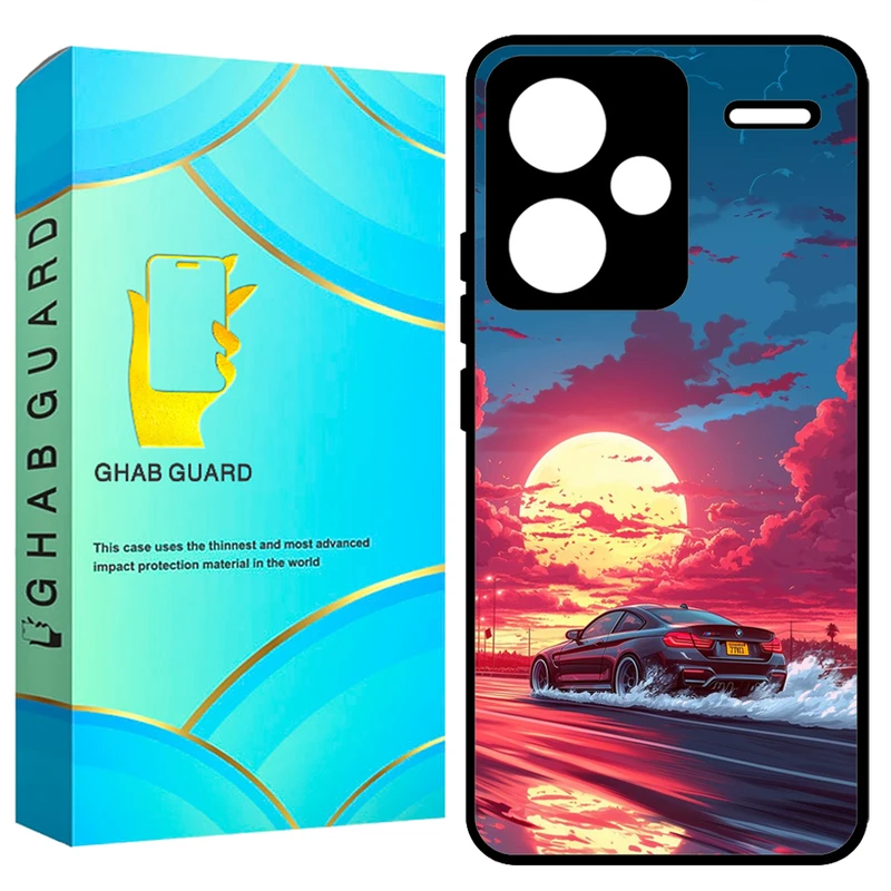 کاور قاب گارد طرح ماشین مدل GCHPN13PL مناسب برای گوشی موبایل شیائومی Redmi Note 13 Pro Plus