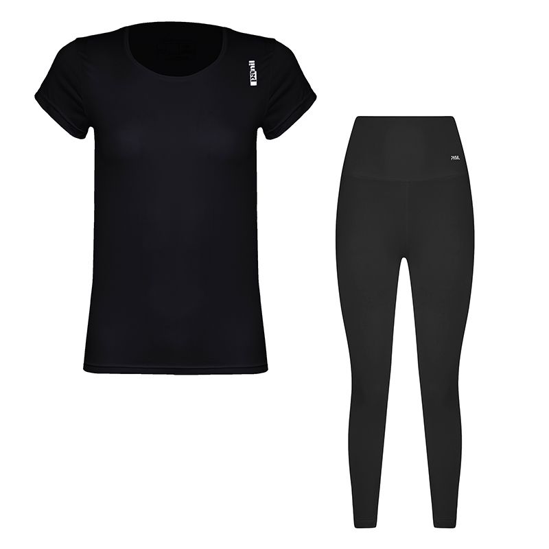 ست تی شرت و شلوار ورزشی زنانه پانیل مدل 4560173BK -  - 1
