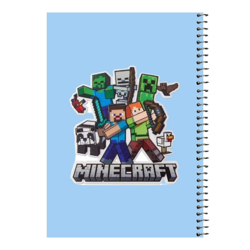 دفتر مشق 80 برگ اس جی مدل ماینکرفت کد۱۰   
