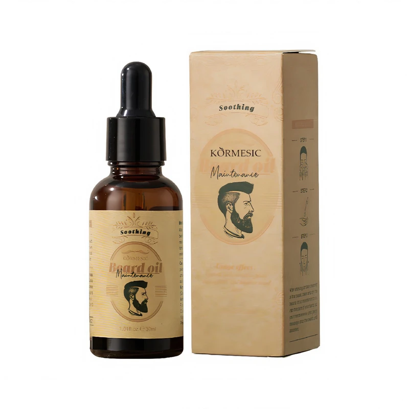 روغن تقویت کننده ریش و سبیل کورمسیک مدل دانه آجیل حجم 30 میلی لیتر
