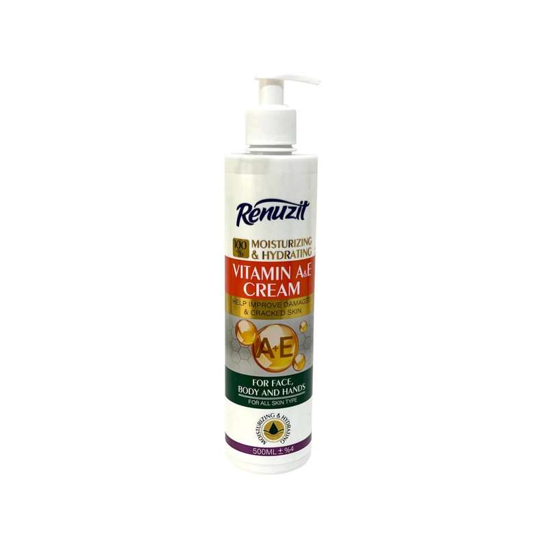 کرم آبرسان رینوزیت مدل vitamin A and E حجم 500 میلی لیتر کرم آبرسان رینوزیت مدل vitamin A and E حجم 500 میلی لیتر