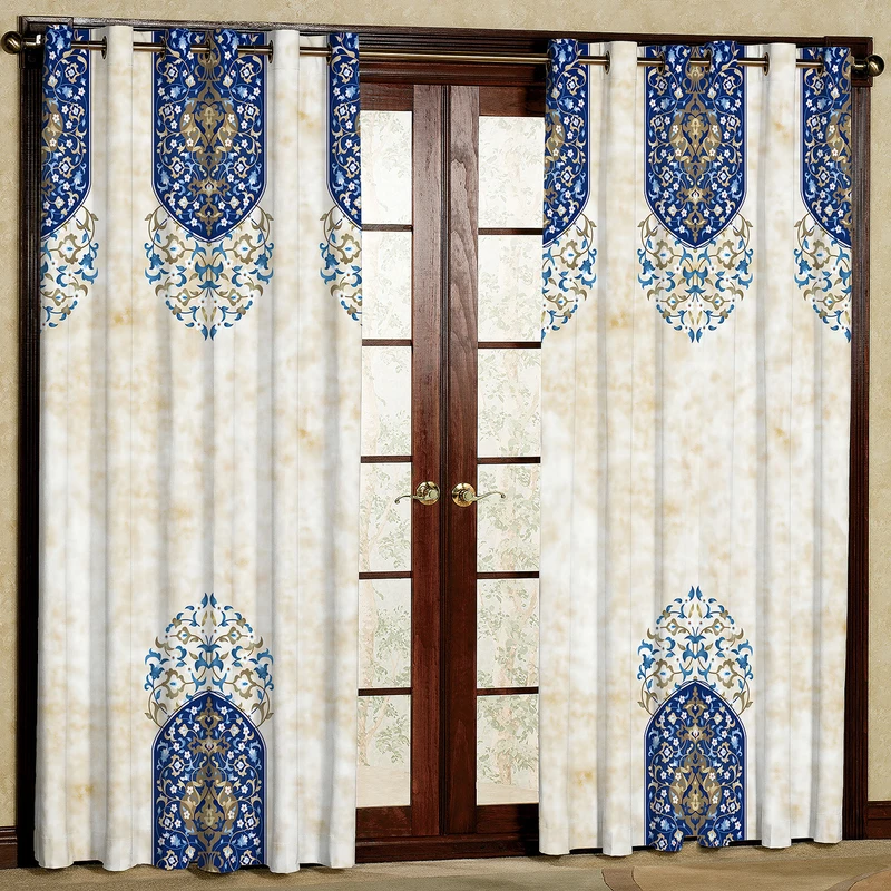 پرده مدل هازان پانچی کد 4165 سایز 140x200 سانتی متر