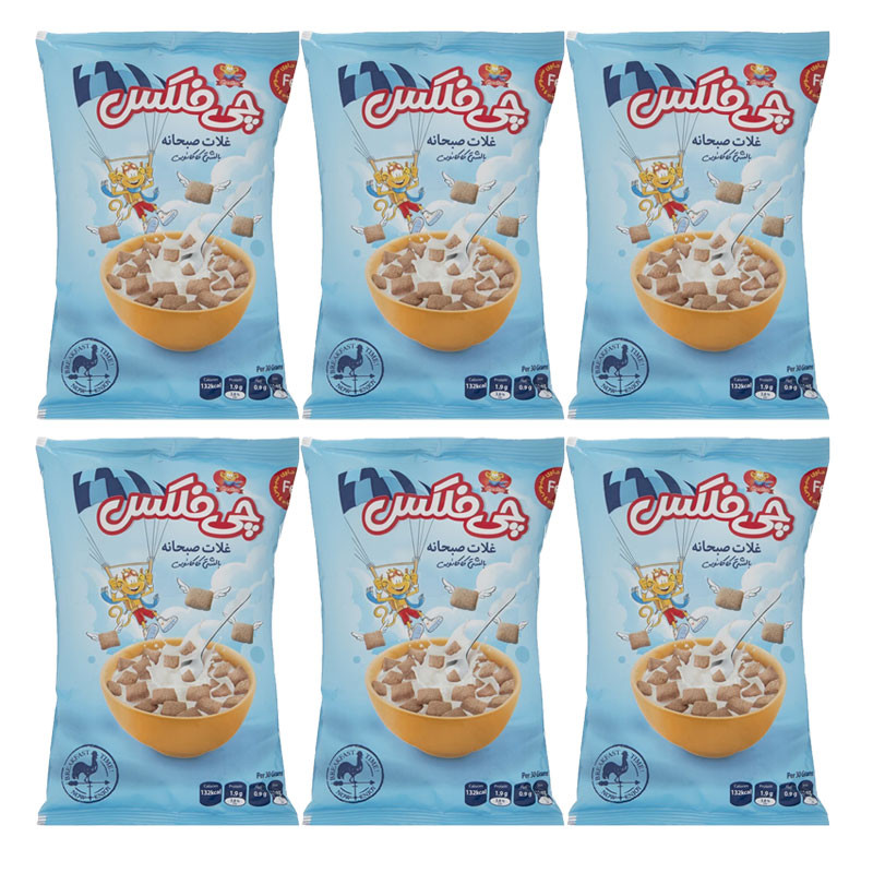 غلات صبحانه بالشتی کاکائویی چی توز - 90 گرم بسته 6 عددی