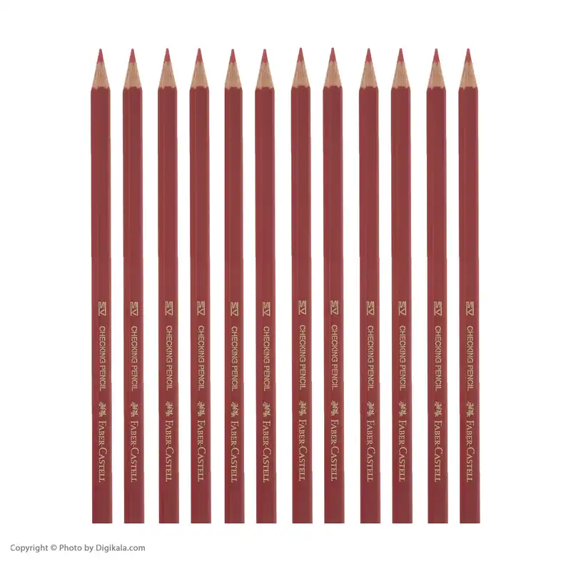 مداد قرمز فابر-کاستل بسته 12 عددی