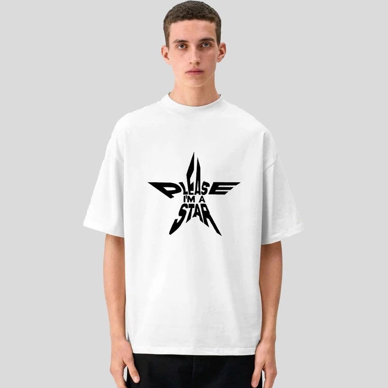 تی شرت مردانه آستین سه ربع پنبه دورو مردانه مدل star