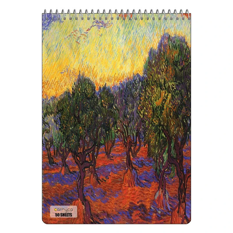 دفتر نقاشی 50 برگ سیمی کارنیکا طرح نقاشی های ون گوگ Van Gogh Paintings کد 50279