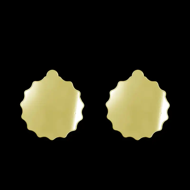 گوشواره طلا 18 عیار زنانه مدوپد مدل ستاره کد GA1-15625