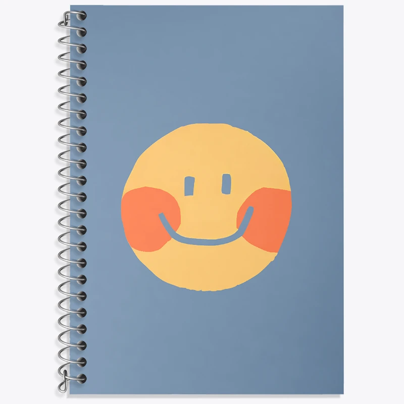 دفتر زبان 50 برگ خندالو مدل سه خط طرح ایموجی خنده کد N5901