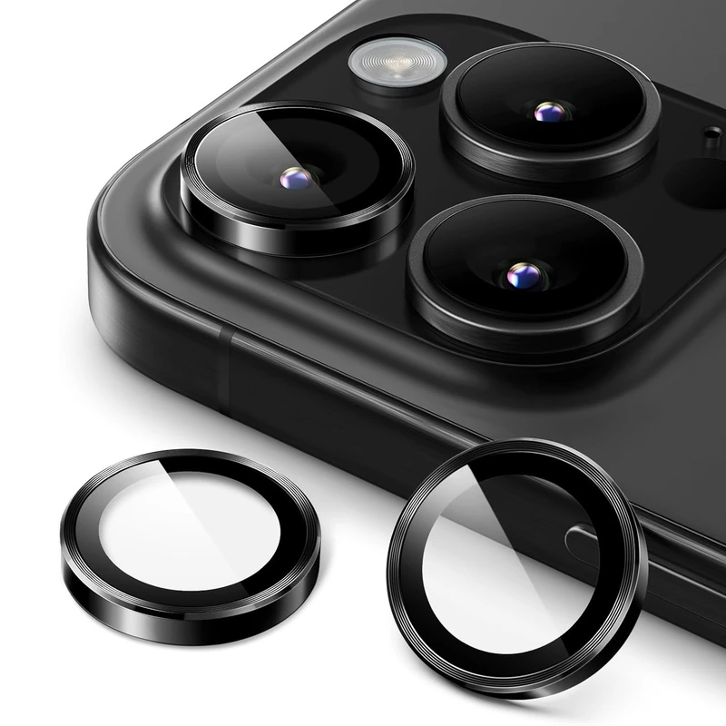 محافظ لنز دوربین شیشه‌ای لیتو مدل Optix مناسب برای گوشی موبایل اپل iPhone 16 Pro