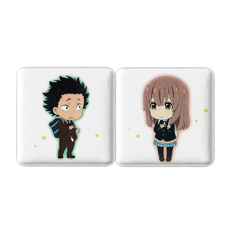 مگنت خندالو مدل انیمه صدای خاموش A Silent Voice کد A92 مجموعه 2 عددی