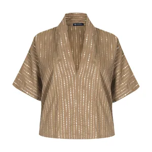 بلوز آستین سه ربع زنانه جی تی هوگرو مدل 705252