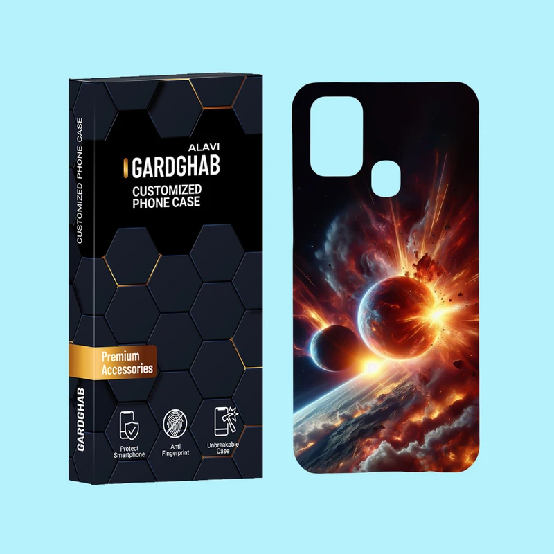 کاور گارد قاب علوی مدل کهکشان مناسب برای گوشی موبایل سامسونگ Galaxy M31