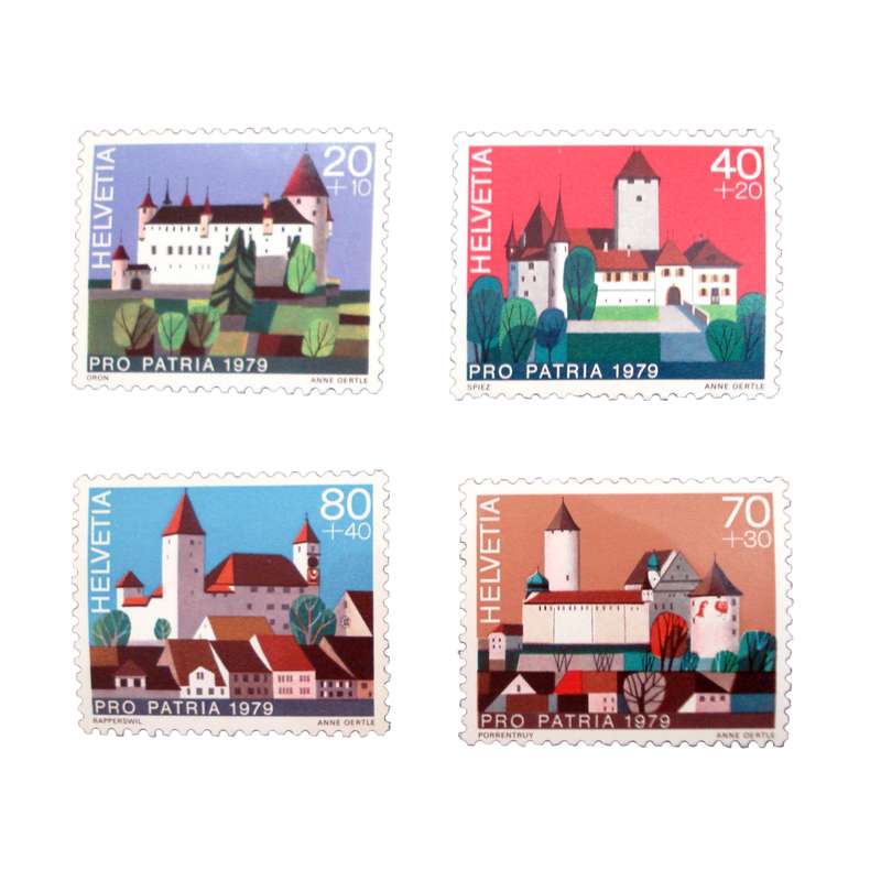 تمبر یادگاری مدل ملل کد DS1755 مجموعه 4 عددی