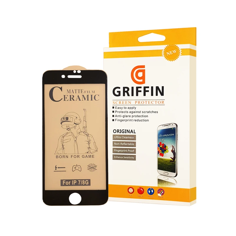 محافظ صفحه نمایش سرامیکی مات گریفین مدل FLCRM GN mo مناسب برای گوشی موبایل اپل iPhone 8