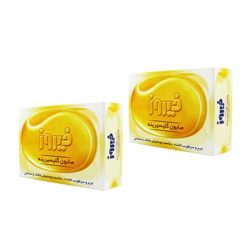 صابون بچه گلیسرینه فیروز مدل 02 وزن 75 گرم مجموعه 2 عددی
