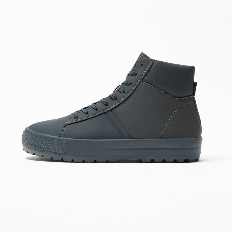 نیم بوت مردانه زارا مدل RUBBERISED HIGH-TOP 