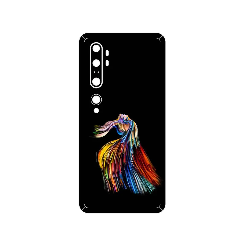 برچسب پوششی ماهوت مدل Rainbow Hair Digital Art مناسب برای گوشی موبایل شیائومی Mi Note 10 Pro