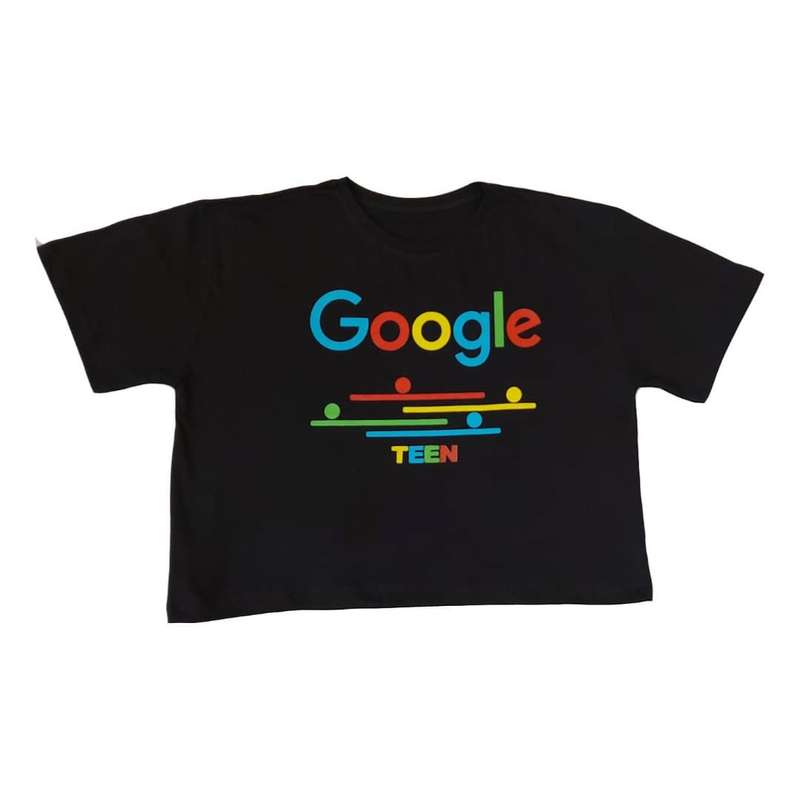 تی شرت آستین کوتاه دخترانه مدل Google 