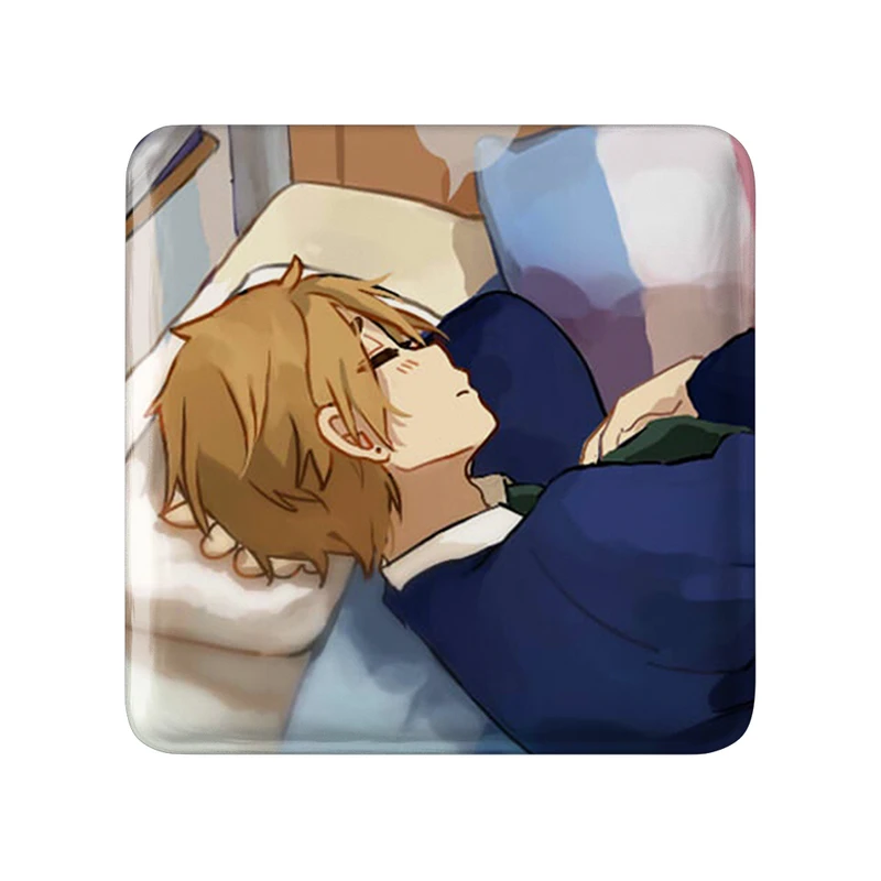 مگنت خندالو طرح موچیزو انیمه داگاشی کاشی Dagashi Kashi  مدل مربعی کد 22543