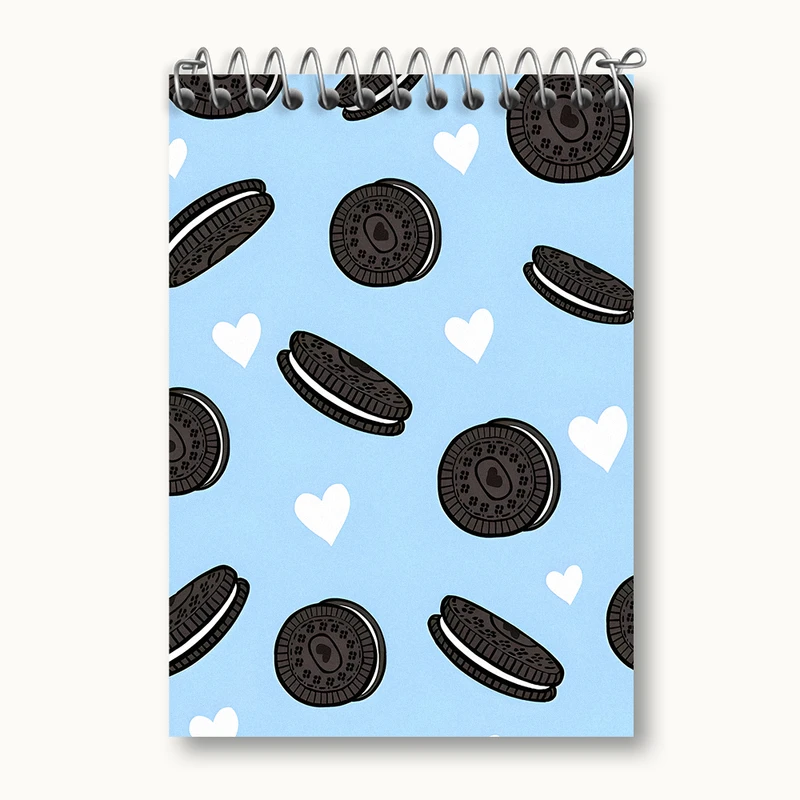 دفتر یادداشت 50 برگ خندالو طرح پترن بیسکویت کد N4723