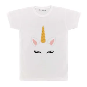 تی شرت بچگانه پرمانه طرح Unicorn کد pmt.3132