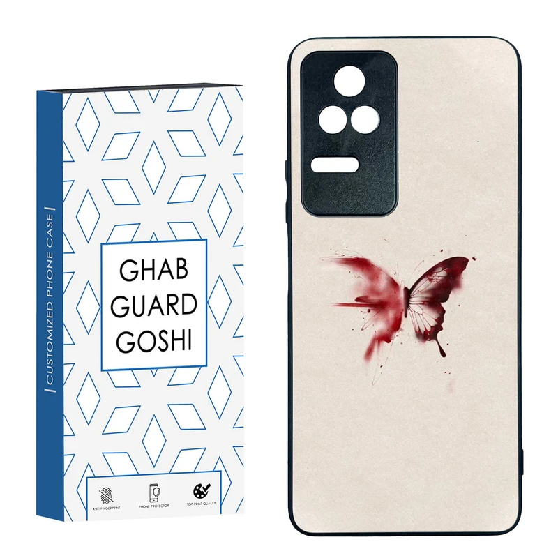 کاور قاب گارد گوشی طرح پروانه کد TPU-297 مناسب برای گوشی موبایل شیائومی  Redmi K40S / Poco F4 5G