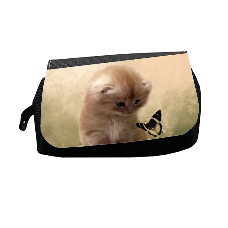 جامدادی طرح گربه و پروانه مدل J1170