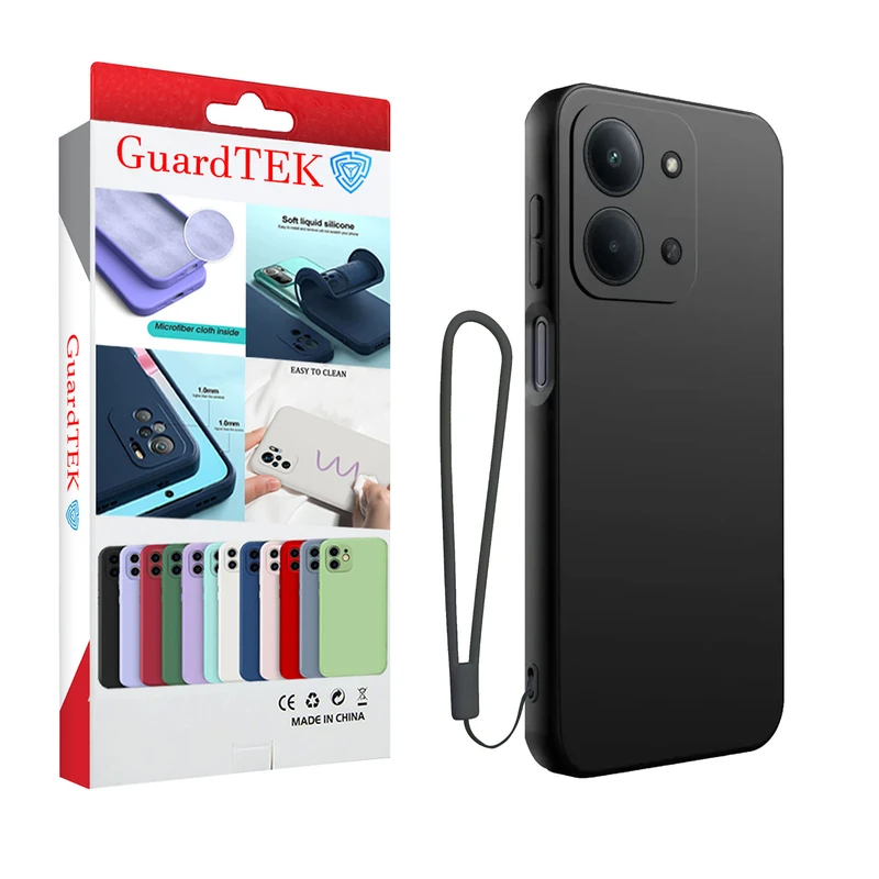 کاور گاردتک مدل Silicone Strap مناسب برای گوشی موبایل شیائومی Redmi 15C 4G به همراه بندآویز