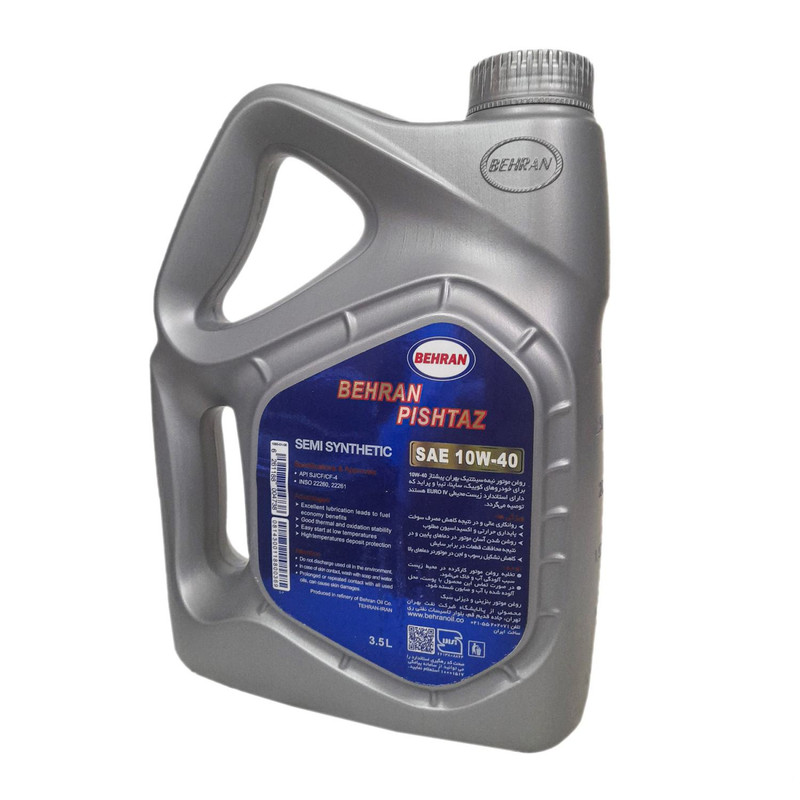 روغن موتور بهران مدل 10w40  پیشتاز حجم 3/5 لیتر