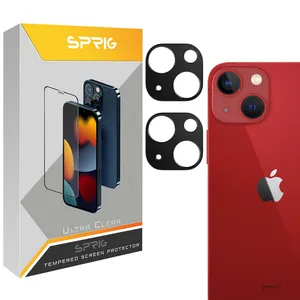 محافظ لنز دوربین اسپریگ مدل LNSP مناسب برای گوشی موبایل اپل iPhone 13 بسته دو عددی