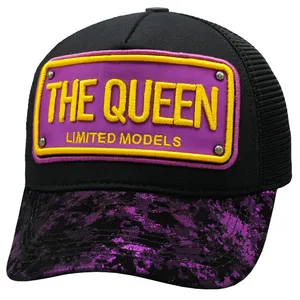 کلاه کپ مدل پشت توری طرح TheQueen