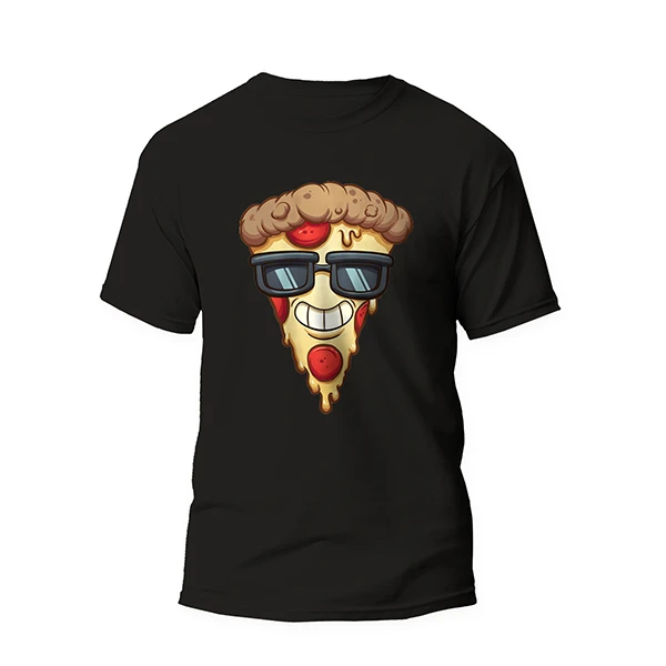 تی شرت آستین کوتاه مردانه مدل فانتری پیتزا کد mo001