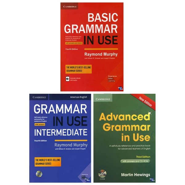 کتاب Grammar in use اثر جمعی از نویسندگان انتشارات زبان مهر 3 جلدی