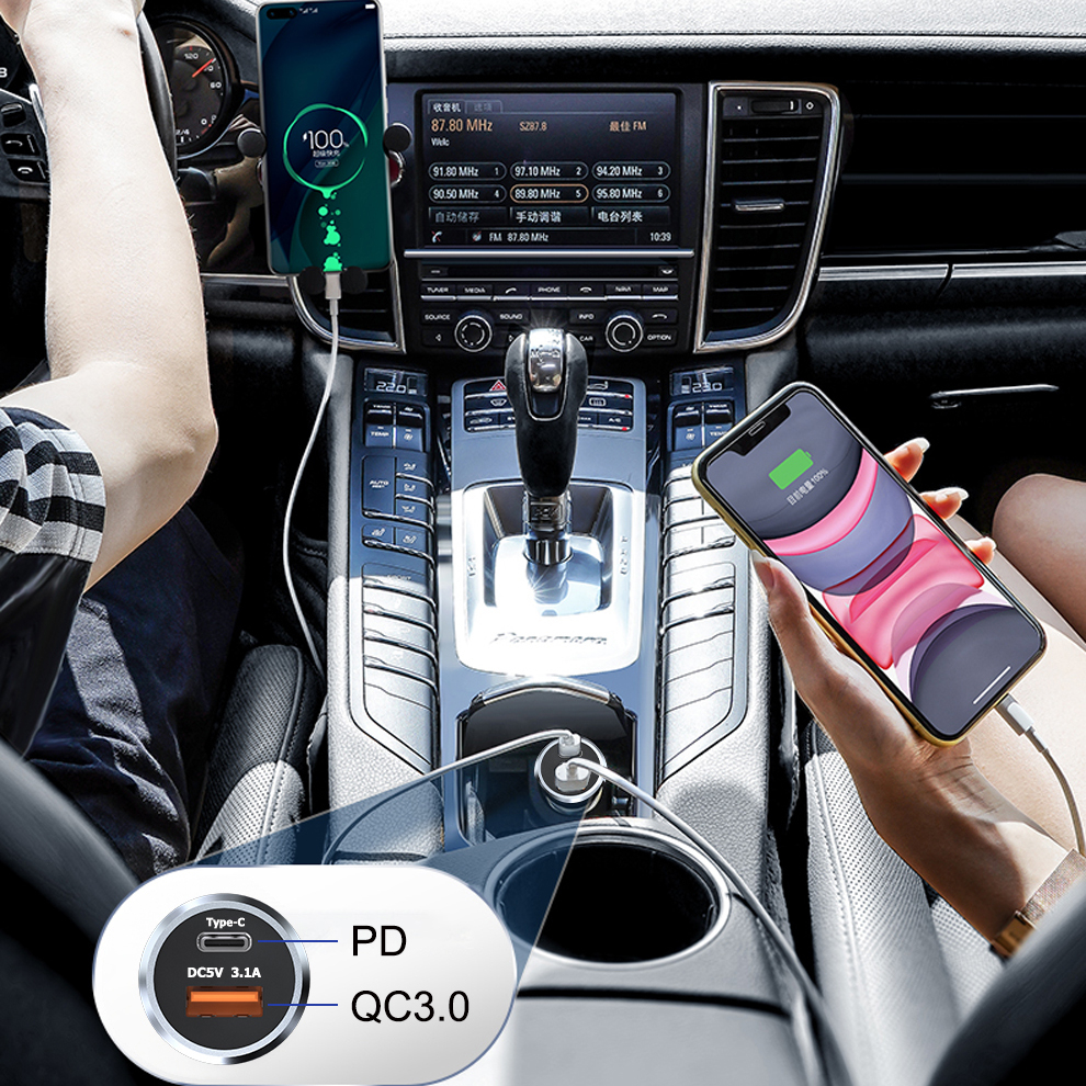 شارژر فندکی لیتو مدل LC-C10 به همراه کابل تبدیل USB-C