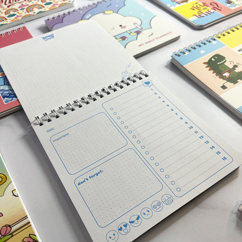 دفترچه برنامه ریزی 60 برگ پانداک طرح یونیکورن