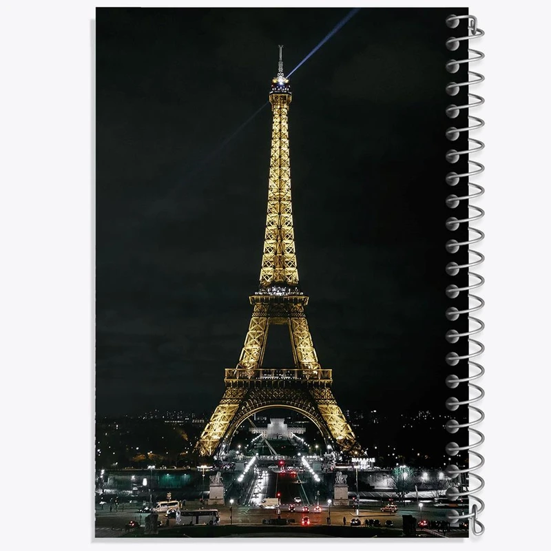 دفتر ژورنال نویسی 50 برگ خندالو مدل نقطه ای طرح برج ایفل کد 20760