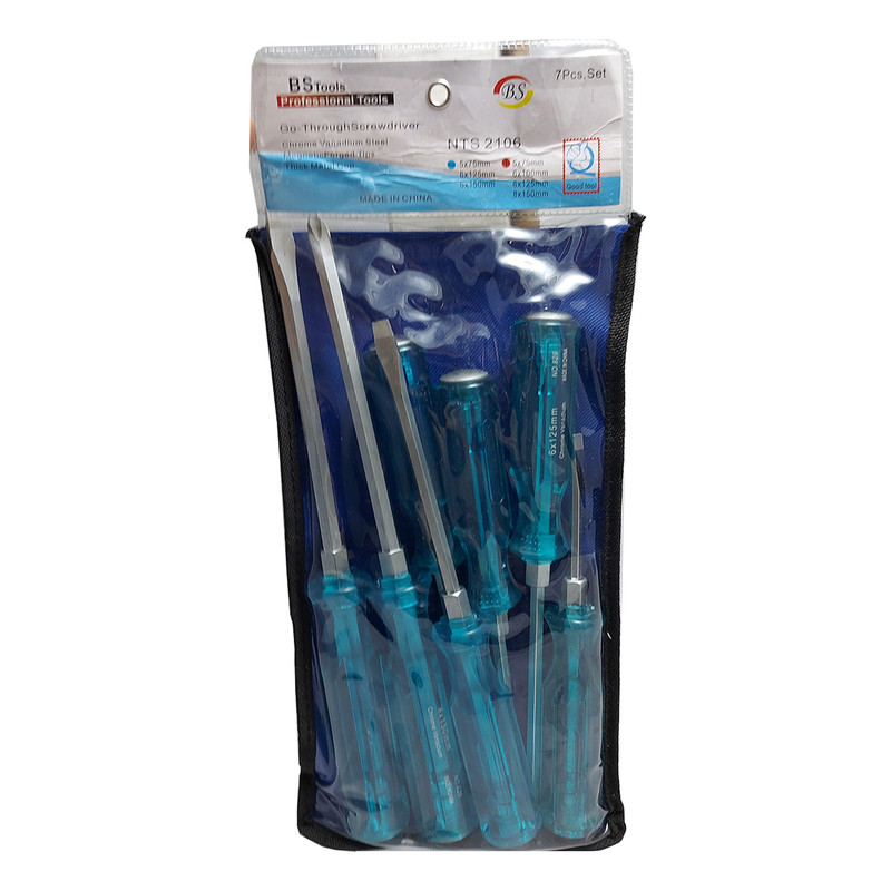 مجموعه 7 عددی پیچگوشتی ضربه خور بی اس مدل nts 2106