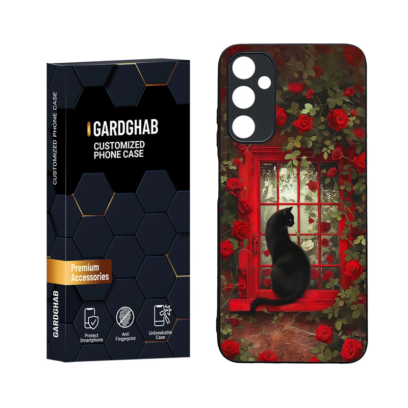 کاور گارد قاب مدل دورژله ای پشت گلس دخترانه مناسب برای گوشی موبایل سامسونگ Galaxy A05s