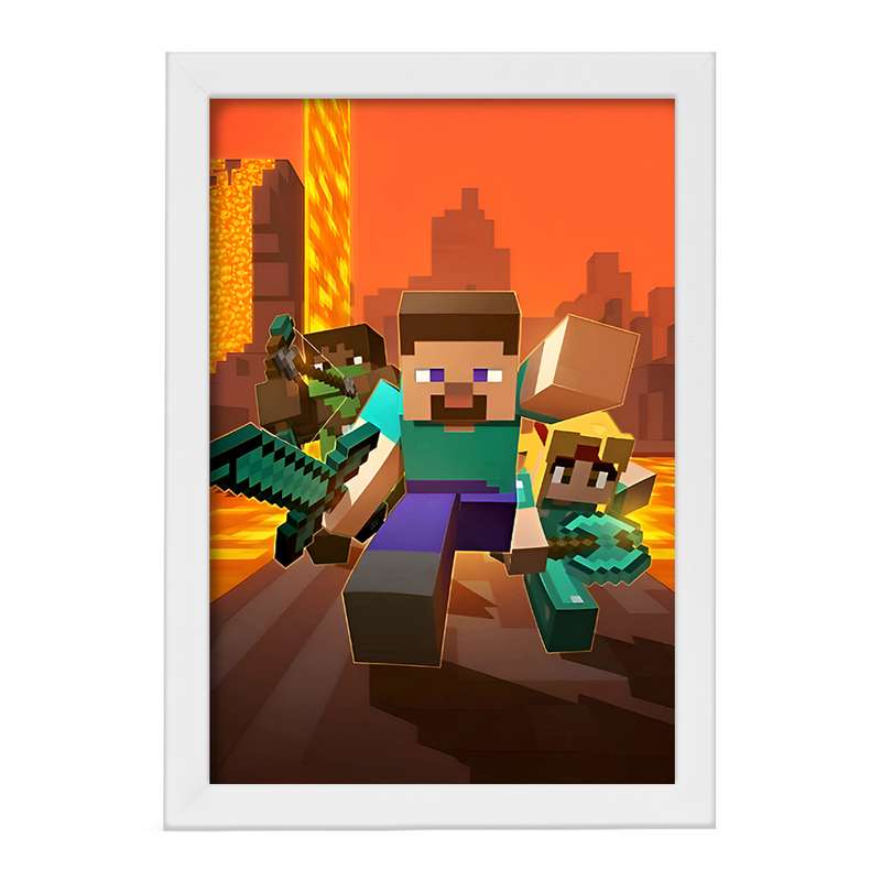 تابلو خندالو مدل ماینکرافت کد F8966 تابلو خندالو مدل ماینکرافت کد F8966