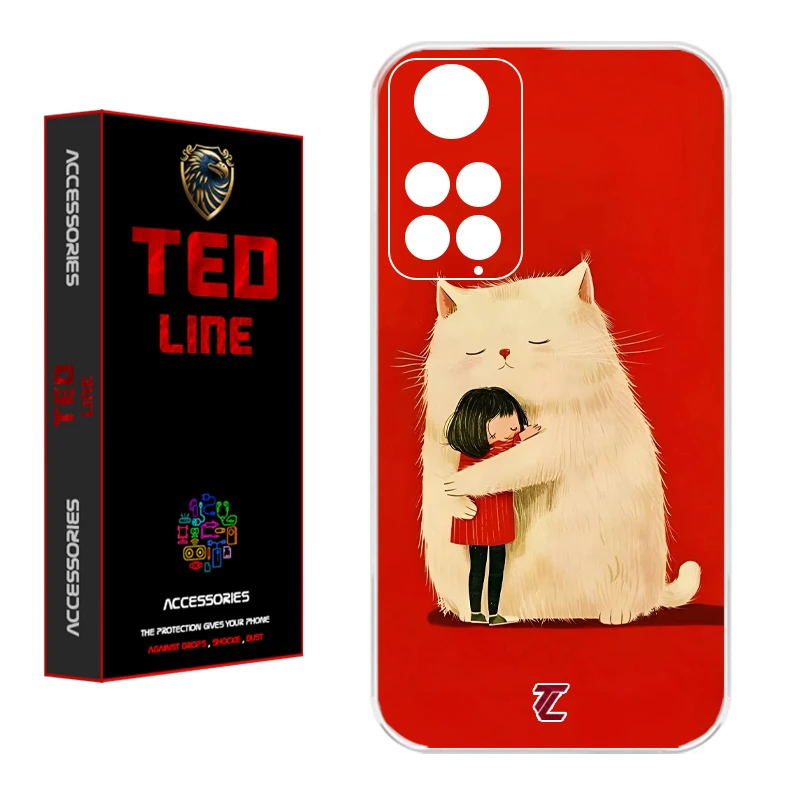 کاور تدلاین طرح گربه کد 1170 مناسب برای گوشی موبایل شیائومی Redmi Note 11 4G / Note 11S
