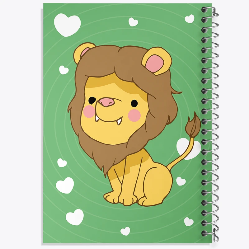 دفتر مشق 100 برگ خندالو طرح شیر کد N1540