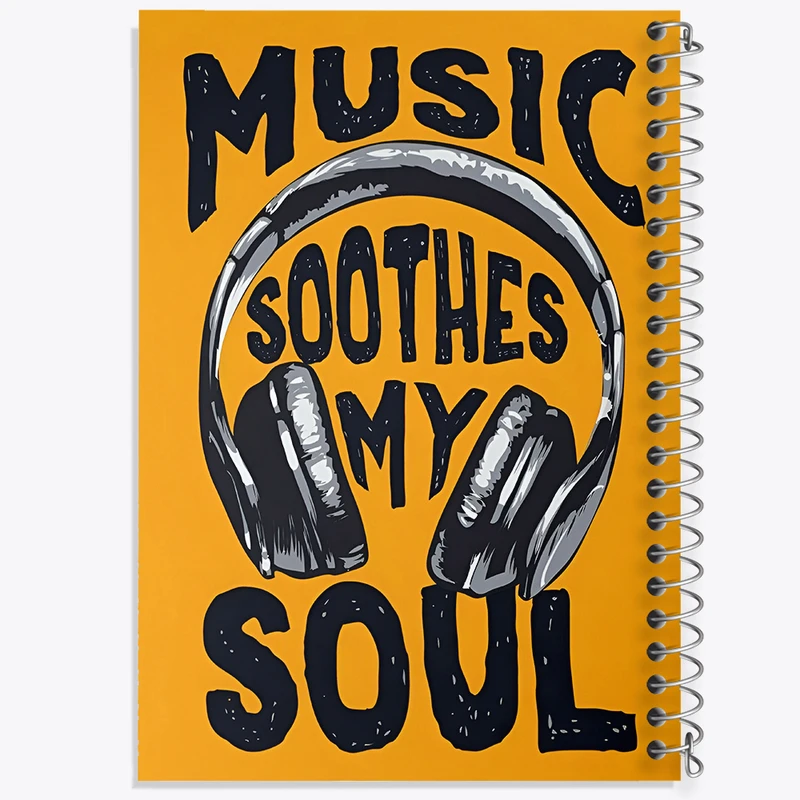 دفتر لیست خرید 50 برگ خندالو طرح Music Soothed My Soul کد F7458