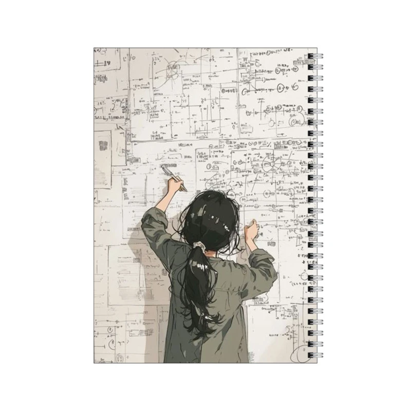 دفتر مشق 80 برگ بامبیلیپ طرح دختر ریاضی دان کد 0783470