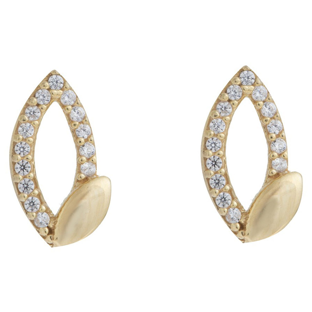 گوشواره طلای 18 عیار ماهک مدل ME0736