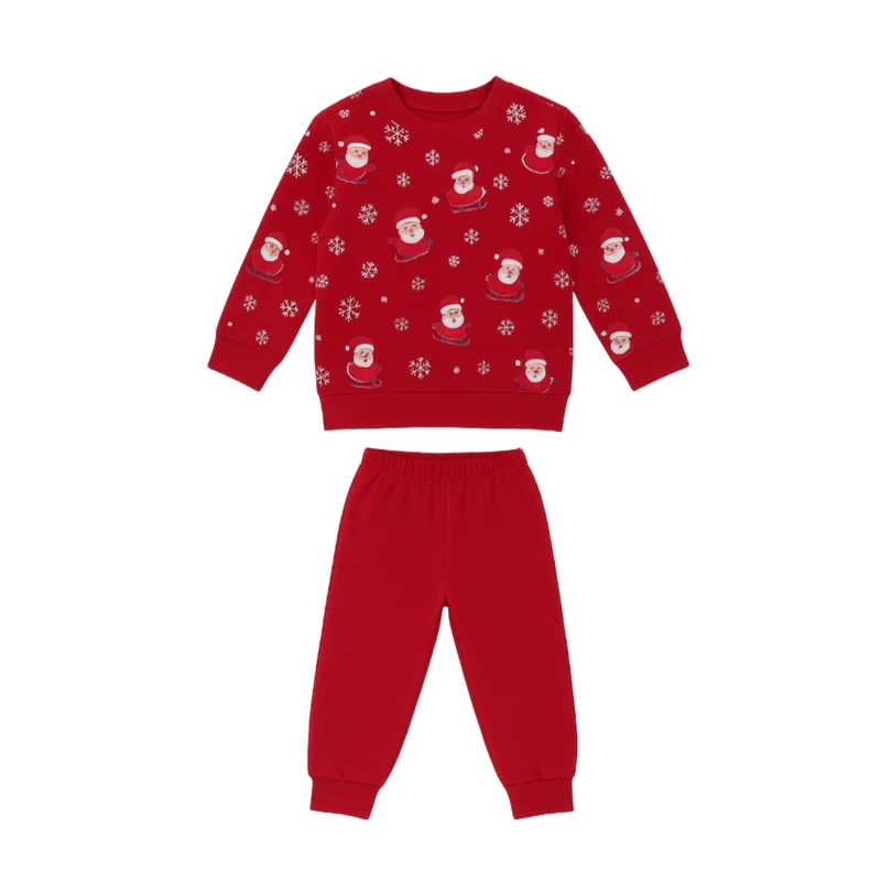 ست سویشرت آستین بلند و شلوار راحتی دخترانه مدل 501024G