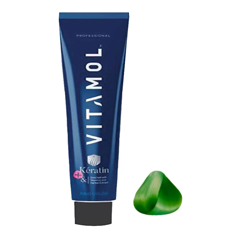 رنگ مو ویتامول سری Fashion حجم 120 میلی لیتر رنگ یشمی