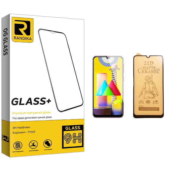 محافظ صفحه نمایش سرامیکی راندیکا مدل GLD مناسب برای گوشی موبایل سامسونگ Galaxy M31