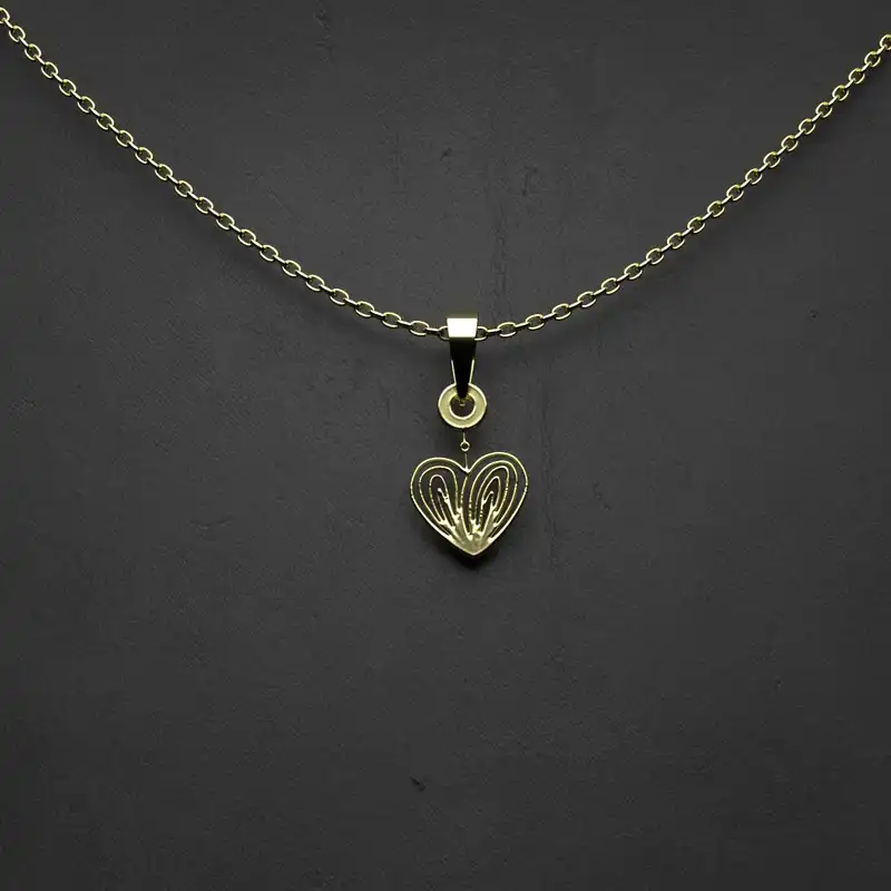 گردنبند طلا 18 عیار زنانه مدوپد مدل اسلیمی کد CA10041